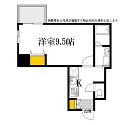 新白島駅 徒歩5分 8階の物件間取画像